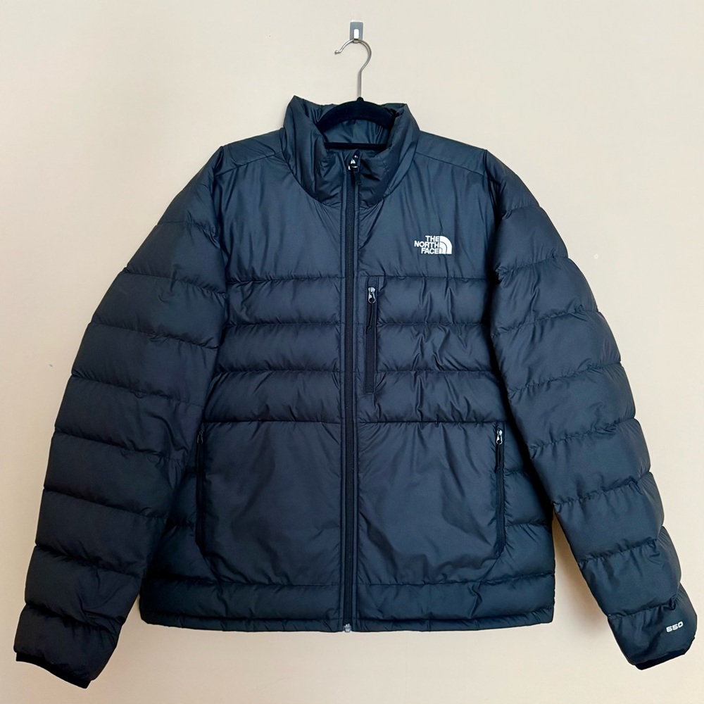The North Face Men's Black Puffer Jacket 550 Size XL